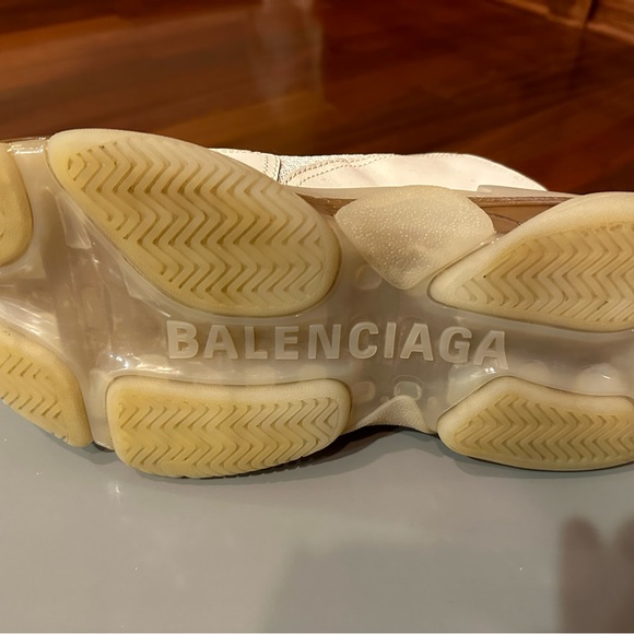 Men’s Balenciaga Triple S Sneakers Size 11 Off White EUC - Picture 10 of 13